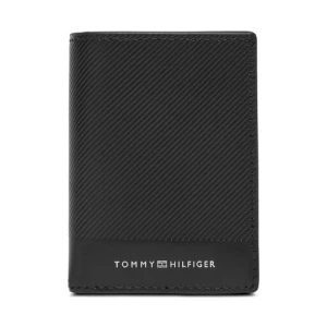 Duży Portfel Męski Tommy Hilfiger Th Foundation Bifold AM0AM13511 Czarny