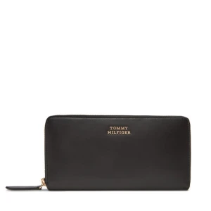 Duży Portfel Męski Tommy Hilfiger Th Leather Slg Lrg Za AW0AW17498 Czarny