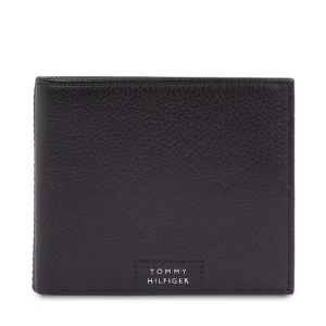 Duży Portfel Męski Tommy Hilfiger Th Prem Leather Flap & Coin AM0AM12189 Black BDS
