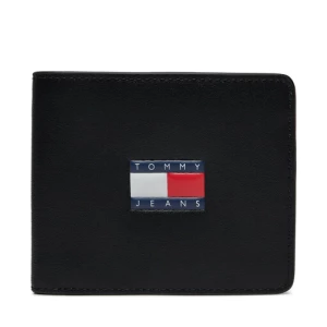 Duży Portfel Męski Tommy Jeans Tjm Heritage Leather Cc Wallet AM0AM12082 Czarny