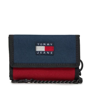 Duży Portfel Męski Tommy Jeans Tjm Heritage Nylon Trifold AM0AM12078 Granatowy