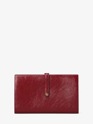 Duży portfel podróżny Jet Set Michael Kors CIEMNOCZERWONY (Czerwony)
