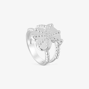 Duży Srebrny Pierścień Z Motywem Misia, Z Kolekcji Tous Grain - Tous