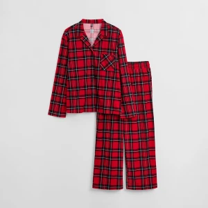Dwuczęściowa czerwona piżama w kratkę House