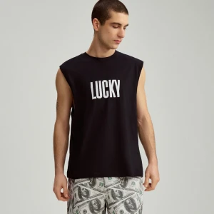 Dwuczęściowa krótka piżama z napsem Lucky House