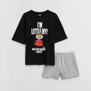 Dwuczęściowa piżama z nadrukiem Little My House