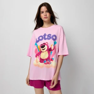 Dwuczęściowa różowa piżama z motywem Lotso House