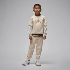 Dwuczęściową zestaw z bluzą dla małych dzieci Future Flight Jordan - Brązowy