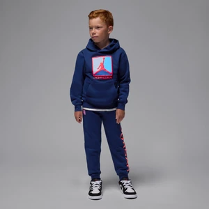 Zdjęcie produktu Dwuczęściowy dzianinowy zestaw z bluzą z kapturem dla małych dzieci Baseline Jordan Essentials - Niebieski