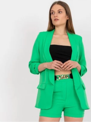 Dwuczęściowy komplet garniturowy - zielony Italy Moda