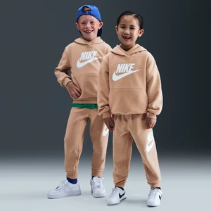Dwuczęściowy zestaw dla małych dzieci Nike Club Fleece Set - Brązowy