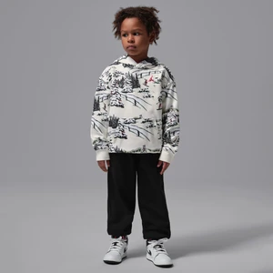 Dwuczęściowy zestaw świąteczny dla małych dzieci Jordan Brooklyn Fleece - Biel
