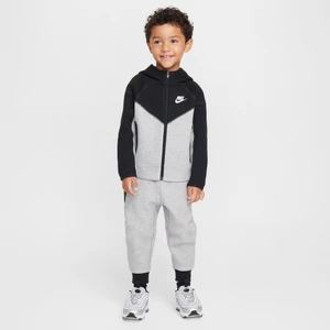 Dwuczęściowy zestaw z bluzą z kapturem dla maluchów Nike Sportswear Tech Fleece Full-Zip Set - Szary