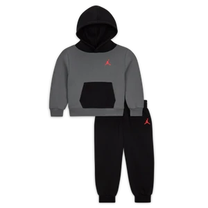 Dwuczęściowy zestaw z bluzą z kapturem dla niemowląt (12–24 M) Jordan Brooklyn Fleece - Czerń