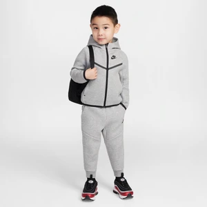 Dwuczęściowy zestaw z bluzą z zamkiem na całej długości dla maluchów Tech Fleece Nike Sportswear - Szary