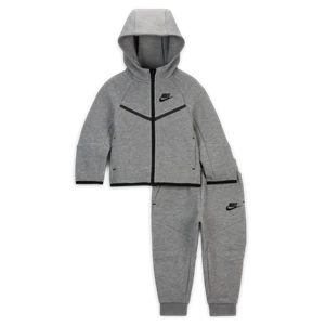 Dwuczęściowy zestaw z bluzą z zamkiem na całej długości dla niemowląt Tech Fleece Nike - Szary