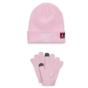 Dwuczęściowy zestaw z czapką dla dużych dzieci 23 Jersey Jordan - Różowy