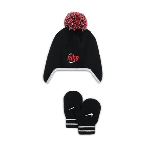 Dwuczęściowy zestaw z czapką dla maluchów Nike Play For All - Czerń