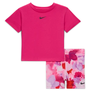 Dwuczęściowy zestaw z kolarkami dla niemowląt (12–24 M) Dri-FIT Nike Move With Nature - Fiolet