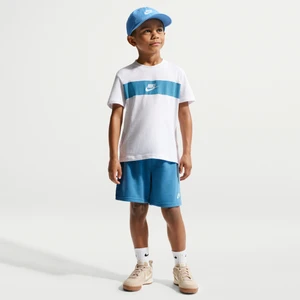 Dwuczęściowy zestaw ze spodenkami dla małych dzieci Futura Icon Nike - Niebieski