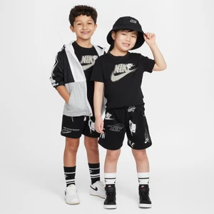Dwuczęściowy zestaw ze spodenkami dla małych dzieci Nike Energy - Czerń