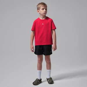 Dwuczęściowy zestaw ze spodenkami z tkaniny dla małych dzieci Jumpman Jordan - Czerń
