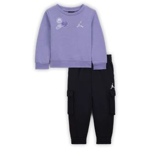 Dwuczęściowy zestaw ze spodniami dla niemowląt Jordan Blue Jeans and Bling (12–24 M) - Czerń