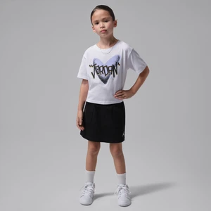 Dwuczęściowy zestaw ze spódnicą dla małych dzieci Jordan I Heart - Czerń