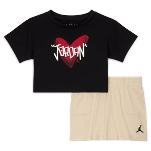 Zdjęcie produktu Dwuczęściowy zestaw ze spódnicą dla niemowląt Jordan I Heart - Brązowy