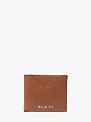 Dwuelementowy portfel Hudson ze skóry groszkowej Michael Kors Mens