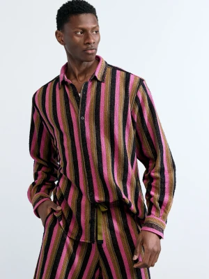 Dwukolorowa koszula w paski Desigual