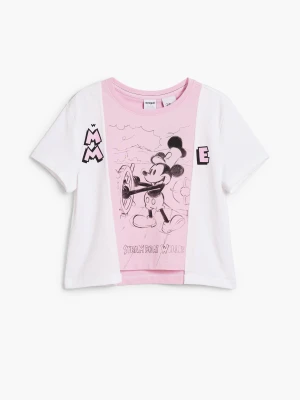 Dwukolorowa koszulka Minnie Mouse™ Desigual biały