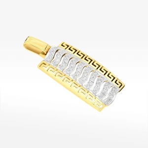 Dwukolorowa zawieszka z greckim wzorem Filipowicz