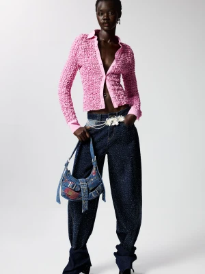 Dwukolorowe jeansy Desigual