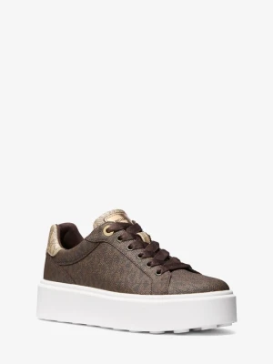 Dwukolorowe metaliczne sneakersy Romey z charakterystycznym logo Michael Kors BRĄZOWY (Brązowy)