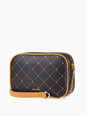 Dwukomorowa logowana listonoszka na łańcuszku Puccini