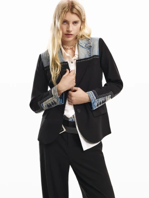 Dwumateriałowa marynarka Desigual