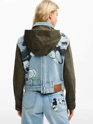 Dwumateriałowa parka Mickey Mouse™ Desigual niebieski