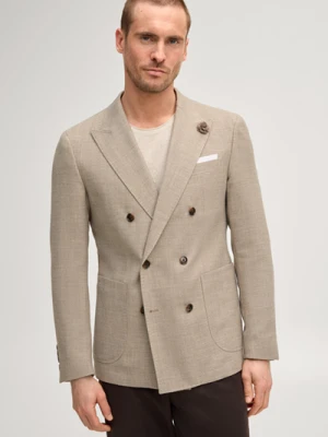 Dwurzędowa marynarka Heazy w beżowy wzór Joop