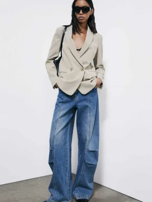 Dwurzędowy blezer z strukturalnego twillu PATRIZIA PEPE