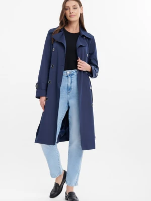 Dwurzędowy trencz z paskiem Greenpoint