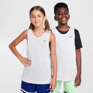Dwustronna koszulka dla dużych dzieci Dri-FIT Nike - Biel