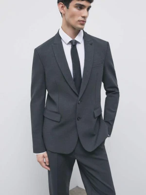 Dwustronna marynarka slim fit Patrizia Pepe szary