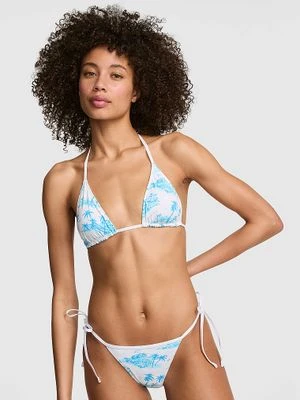 PINK Dwustronna trójkątna góra bikini wiązana na sznureczki Victoria's Secret