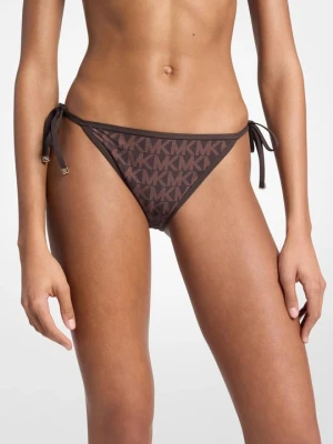 Dwustronny dół bikini z logo Michael Kors CZEKOLADOWY (Brązowy)