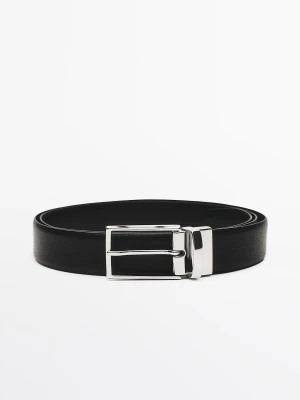 Dwustronny Pasek Ze Skóry Nappa - Czarny - Massimo Dutti - Male