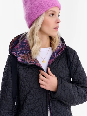 Dwustronny płaszcz pikowany Fern Flower XS