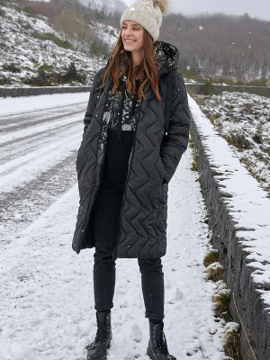 Dwustronny płaszcz pikowany Moss Garden XS