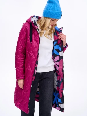 Dwustronny płaszcz pikowany Raining Love XS