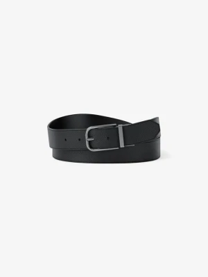 Dwustronny skórzany pasek Michael Kors CZARNY (Czarny)